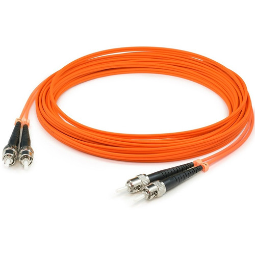 AddOn ADD-ST-ST-3M6MMF 3m ST (Male) to ST (Male) Orange OM1 Duplex Fiber OFNR (Riser-Rated) Patch Cable