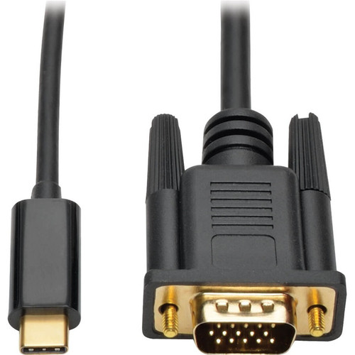 Tripp Lite U444-003-V USB C to VGA Adapter Cable Converter 1080p M/M USB Type C to VGA, USB-C, USB Type-C 3ft 3'