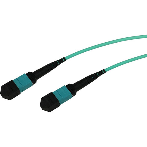 ENET MTPF2XO-OM4-7M-ENC MTP?/MPO-Female to MTP?/MPO-Female Aqua Multimode OM4 50/125?m Cross-Over (Method B) 7 Meter Cable Assembly for 40G/100G QSFP+/QSFP28 Applications