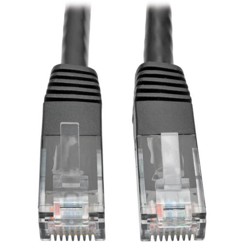 Tripp Lite N200-007-BK Cat6 Gigabit Molded (UTP) Ethernet Cable (RJ45 M/M) PoE Black 7 ft. (2.13 m)