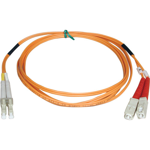 Tripp Lite N516-03M 3M Duplex Multimode 50/125 Fiber Optic Patch Cable LC/SC 10' 10ft 3 Meter