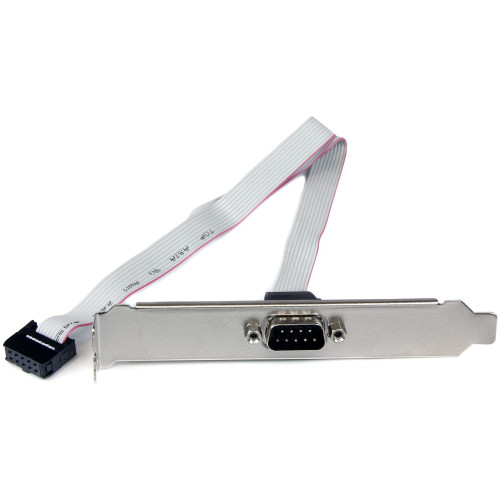 StarTech PLATE9M16 9-pin Serial to 10-pin Header Slot Plate - Serial panel - DB-9 (M) - 10 pin IDC (F) - 41 cm