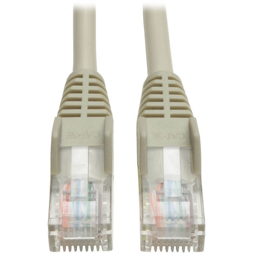 Tripp Lite N001-100-GY Cat5e 350 MHz Snagless Molded (UTP) Ethernet Cable (RJ45 M/M) PoE Gray 100 ft. (30.5 m)