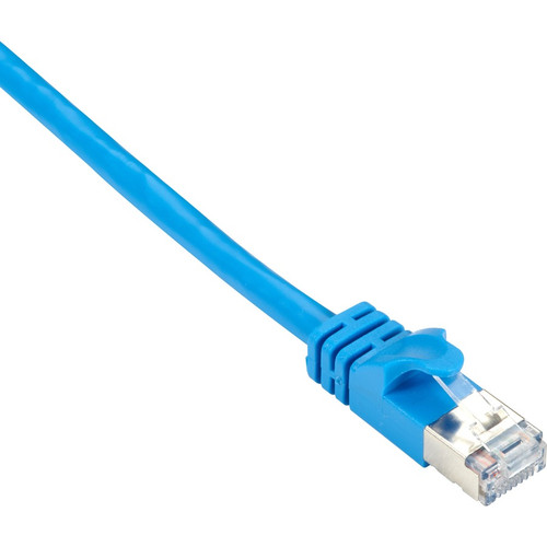 Black Box CAT6APCS-001-BL CAT6A 500-MHz STR Patch Cable Slim Molded Snagless Boot - F/UTP, CM PVC, BL, 1FT