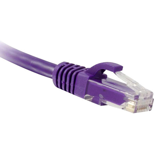 ENET C5E-PR-3-ENC Cat5e Purple 3 Foot Patch Cable with Snagless Molded Boot (UTP) High-Quality Network Patch Cable RJ45 to RJ45 - 3Ft