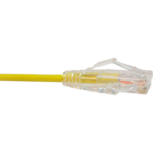 UNC CS6-30F-YLW Clearfit Slim Cat6 Patch Cable, Snagless, Yellow, 30ft