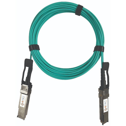 ENET MC220731V-050-ENC Compatible MC220731V-050 TAA Compliant Functionally Identical 56GBASE-AOC QSFP+ to QSFP+ InfiniBand FDR Active Optical Cable Assembly 850nm LSZH OM3 50m
