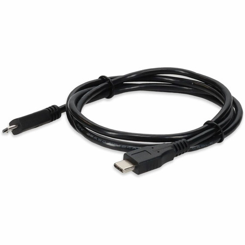 AddOn USBC2MUSB21MB 3ft (1m) USB-C 3.1 Male to Micro USB-B 2.0 Male Black Adapter Cable