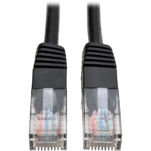 Tripp Lite N002-100-BK Cat5e 350 MHz Molded (UTP) Ethernet Cable (RJ45 M/M) PoE Black 100 ft. (30.5 m)