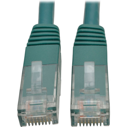 Tripp Lite N200-003-GN Cat6 Gigabit Molded (UTP) Ethernet Cable (RJ45 M/M) PoE Green 3 ft. (0.91 m)