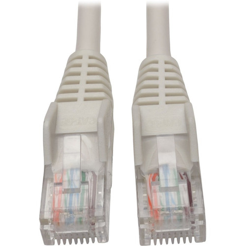 Tripp Lite N001-006-WH Cat5e 350 MHz Snagless Molded (UTP) Ethernet Cable (RJ45 M/M) PoE White 6 ft. (1.83 m)