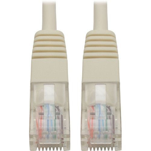 Tripp Lite N002-015-WH Cat5e 350 MHz Molded (UTP) Ethernet Cable (RJ45 M/M) PoE White 15 ft. (4.57 m)