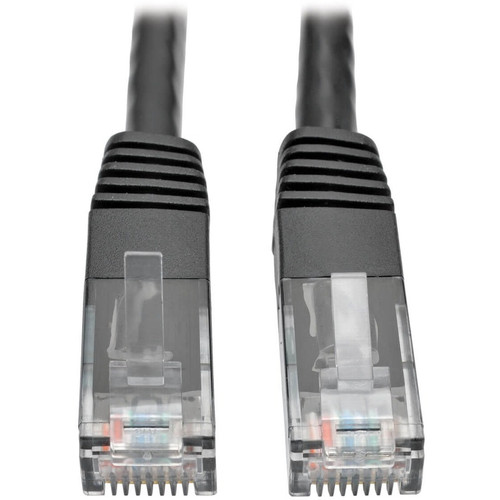 Tripp Lite N200-006-BK Cat6 Gigabit Molded (UTP) Ethernet Cable (RJ45 M/M) PoE Black 6 ft. (1.83 m)