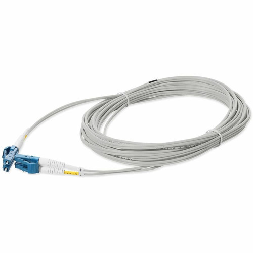 AddOn ADD-LC-LC-1-5M9SMF-GY 1.5m LC (Male) to LC (Male) Gray OS2 Duplex Fiber OFNR (Riser-Rated) Patch Cable