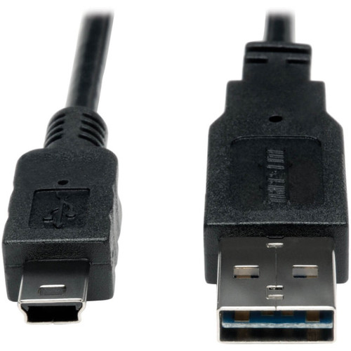 Tripp Lite UR030-003 Universal Reversible USB 2.0 Converter Adapter Cable (Reversible A to 5Pin Mini B M/M) 3 ft. (0.91 m)