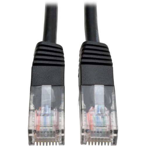 Tripp Lite N002-005-BK Cat5e 350 MHz Molded (UTP) Ethernet Cable (RJ45 M/M) PoE Black 5 ft. (1.52 m)