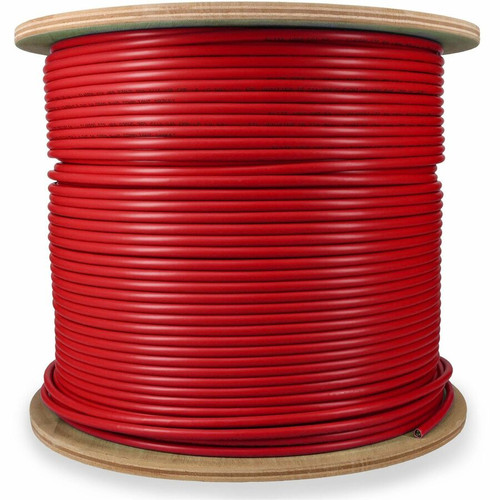 AddOn ADD-CAT6A1KSP-RD 1000ft Non-Terminated Red Cat6A STP Plenum-Rated Copper Patch Cable