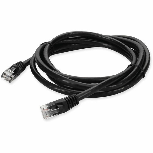 AddOn ADD-10FCAT6-BK 10ft RJ-45 (Male) to RJ-45 (Male) Straight Black Cat6 UTP PVC Copper Patch Cable