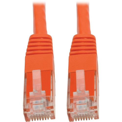 Tripp Lite N200-020-OR Cat6 Gigabit Molded (UTP) Ethernet Cable (RJ45 M/M) PoE Orange 20 ft. (6.09 m)