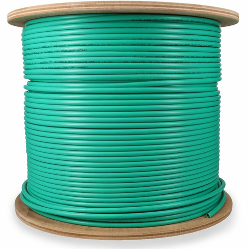 AddOn ADD-CAT6A1KSP-GN 1000ft Non-Terminated Green Cat6A STP Plenum-Rated Copper Patch Cable