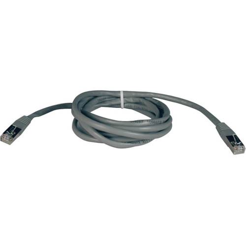 Tripp Lite N105-025-GY Cat5e 350 MHz Molded Shielded (STP) Ethernet Cable (RJ45 M/M) PoE Gray 25 ft. (7.62 m)