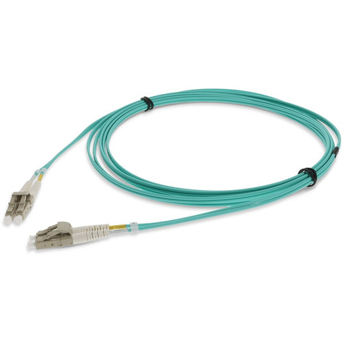 AddOn ADD-LC-LC-2M5OM4LZ 2m LC (Male) to LC (Male) Straight Aqua OM4 Duplex LSZH Fiber Patch Cable