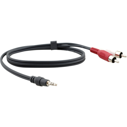 Kramer C-A35M/2RAM-12 3.5mm (M) to 2 RCA (M) Breakout Cable