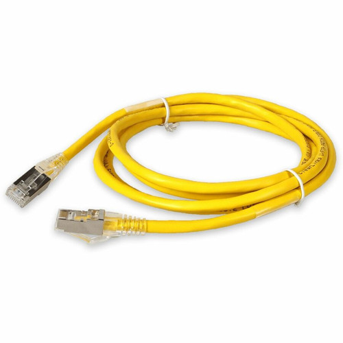 AddOn ADD-2MCAT6ASTP-YW 2m RJ-45 (Male) to RJ-45 (Male) Yellow Snagless Cat6A STP PVC Copper Patch Cable