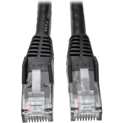 Tripp Lite N201-035-BK Cat6 Gigabit Snagless Molded (UTP) Ethernet Cable (RJ45 M/M) PoE Black 35 ft. (10.67 m)