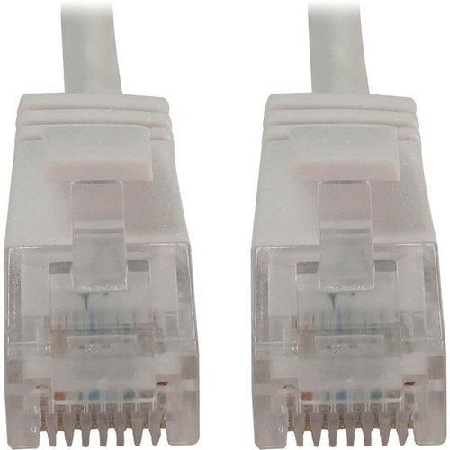 Tripp Lite N261-S05-WH Cat6a 10G Snagless Molded Slim UTP Ethernet Cable (RJ45 M/M), PoE, White, 5 ft. (1.5 m)