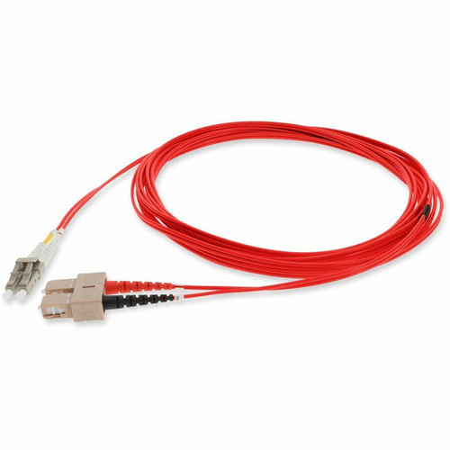 AddOn ADD-SC-LC-1M6MMF-RD-TAA Fiber Optic Patch Duplex Network Cable