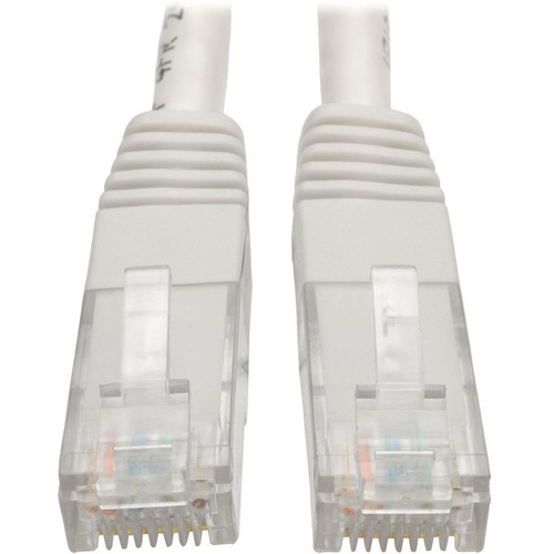 Tripp Lite N200-005-WH Cat6 Gigabit Molded (UTP) Ethernet Cable (RJ45 M/M) PoE White 5 ft. (1.52 m)