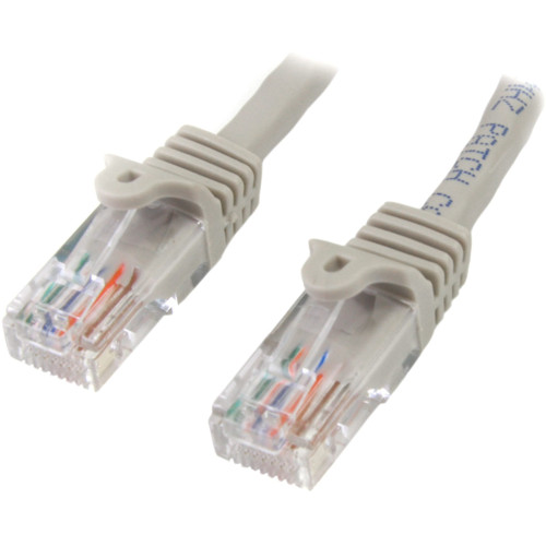 StarTech 45PATCH50GR 50 ft Gray Snagless Cat5e UTP Patch Cable