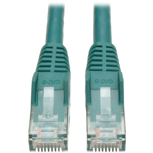 Tripp Lite N201-007-GN Cat6 Gigabit Snagless Molded (UTP) Ethernet Cable (RJ45 M/M) PoE Green 7 ft. (2.13 m)