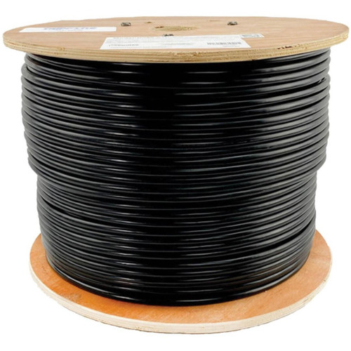 Tripp Lite N224-01K-BK Cat6 Gigabit Solid Core Plenum-Rated UTP CMP PVC Bulk Ethernet Cable Black 1000 ft. (304.8 m)