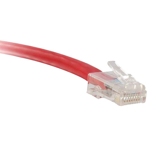 ENET C6-RD-NB-15-ENC Cat6 Red 15 Foot Non-Booted (No Boot) (UTP) High-Quality Network Patch Cable RJ45 to RJ45 - 15Ft