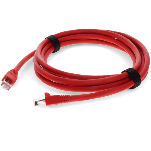 AddOn ADD-2FCAT6A-RD 2ft RJ-45 (Male) to RJ-45 (Male) Straight Red Cat6A UTP PVC Copper Patch Cable