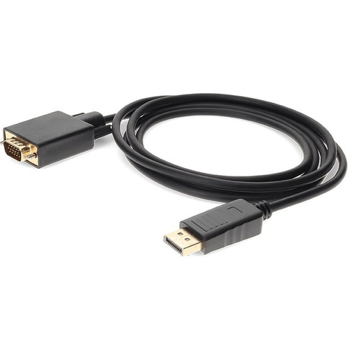 AddOn DISPLAYPORT2VGA6F 6ft DisplayPort 1.2 Male to VGA Male Black Cable For Resolution Up to 1920x1200 (WUXGA)