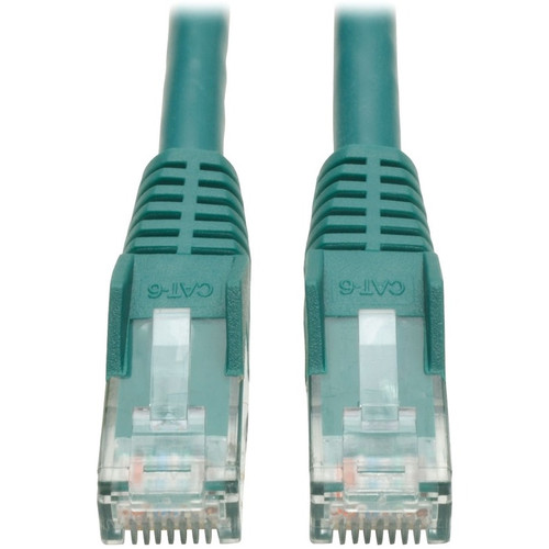Tripp Lite N201-025-GN Cat6 Gigabit Snagless Molded (UTP) Ethernet Cable (RJ45 M/M) PoE Green 25 ft. (7.62 m)