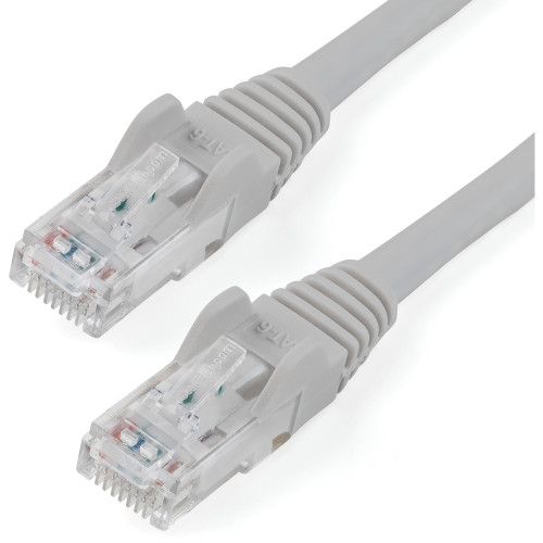 StarTech N6PATCH10GR 10ft CAT6 Ethernet Cable - Gray Snagless Gigabit - 100W PoE UTP 650MHz Category 6 Patch Cord UL Certified Wiring/TIA