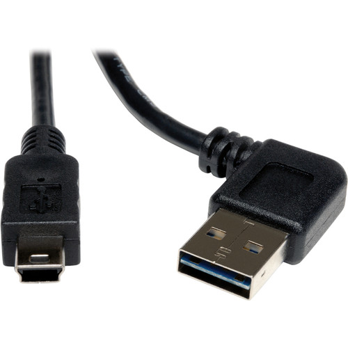 Tripp Lite UR030-006-RA Universal Reversible USB 2.0 Cable (Reversible Right/Left-Angle A to 5Pin Mini-B M/M) 6 ft. (1.83 m)