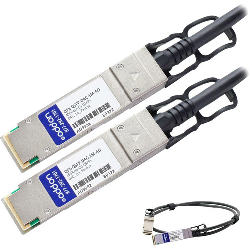 AddOn QFX-QSFP-DAC-1M-AO Networks QFX-QSFP-DAC-1M Compatible TAA Compliant 40GBase-CU QSFP+ to QSFP+ Direct Attach Cable (Passive Twinax, 1m)