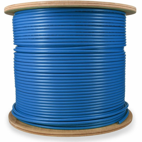 AddOn ADD-CAT6A1KSP-BE 1000ft Non-Terminated Blue Cat6A STP Plenum-Rated Copper Patch Cable