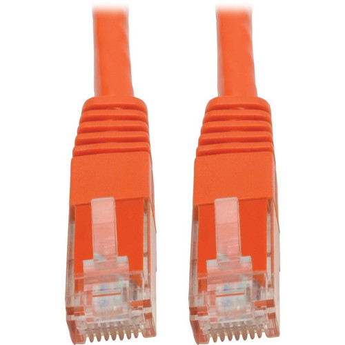 Tripp Lite N200-006-OR Cat6 Gigabit Molded (UTP) Ethernet Cable (RJ45 M/M) PoE Orange 6 ft. (1.83 m)