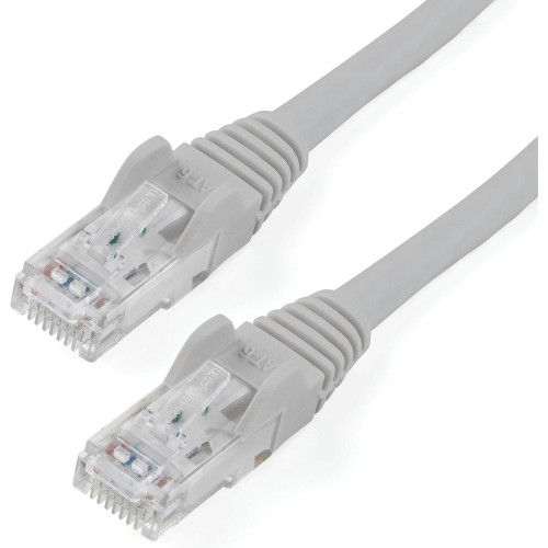 StarTech N6PATCH6GR 6ft CAT6 Ethernet Cable - Gray Snagless Gigabit - 100W PoE UTP 650MHz Category 6 Patch Cord UL Certified Wiring/TIA