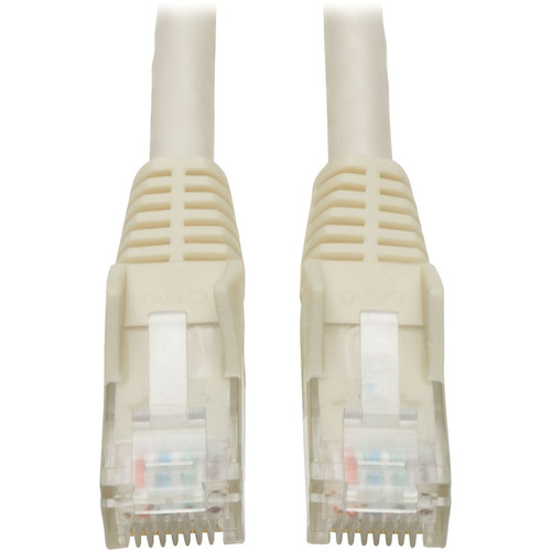 Tripp Lite N201-003-WH Cat6 Gigabit Snagless Molded (UTP) Ethernet Cable (RJ45 M/M) PoE White 3 ft. (0.91 m)