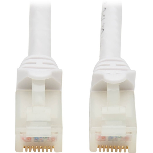 Tripp Lite N261AB-025-WH Safe-IT Cat6a 10G Snagless Antibacterial UTP Ethernet Cable (RJ45 M/M) PoE White 25 ft. (7.62 m)