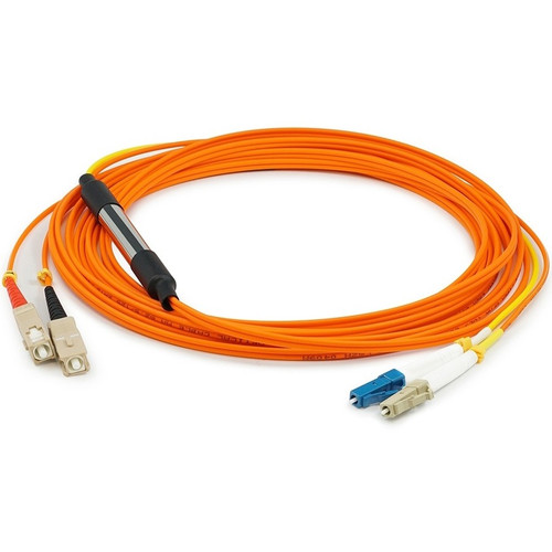 AddOn ADD-MODE-LCSC6-3 3m LC (Male) to SC (Male) Orange OM1 & OS1 Duplex Fiber Mode Conditioning Cable