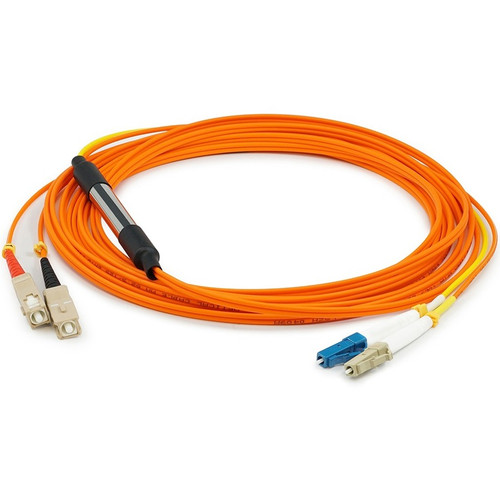 AddOn CAB-MCP-LC-4M-AO 4m CAB-MCP-LC-4M Compatible LC (Male) to SC (Male) Orange OM1 & OS1 Duplex Fiber Mode Conditioning Cable