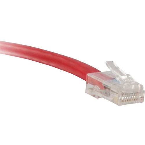 ENET C6-RD-NB-1-ENC Cat6 Red 1 Foot Non-Booted (No Boot) (UTP) High-Quality Network Patch Cable RJ45 to RJ45 - 1Ft
